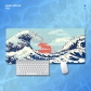 Eco-friendly Sea Waves Mouse Pad 4mm Thickness for Gaming Keyboard USB Anti-slip Rubber Base Desk Mat